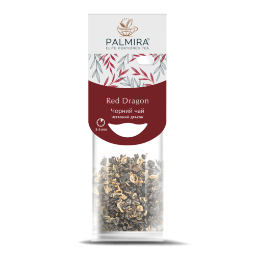 Черный чай Palmira Красный дракон 10 шт по 2.4 г
