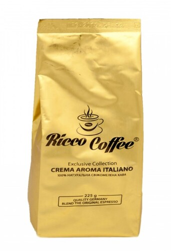 Молотый кофе Ricco Coffee Crema Aroma Italiano 225 г